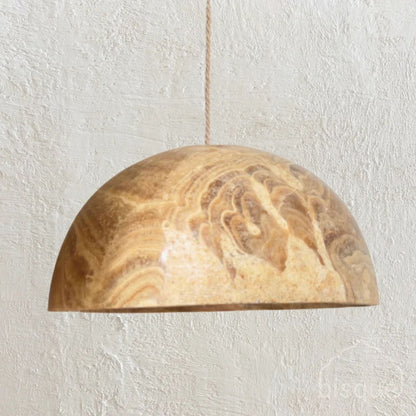 Shumba Onyx Polished Pendant Light Pendant Light Bisque Interiors