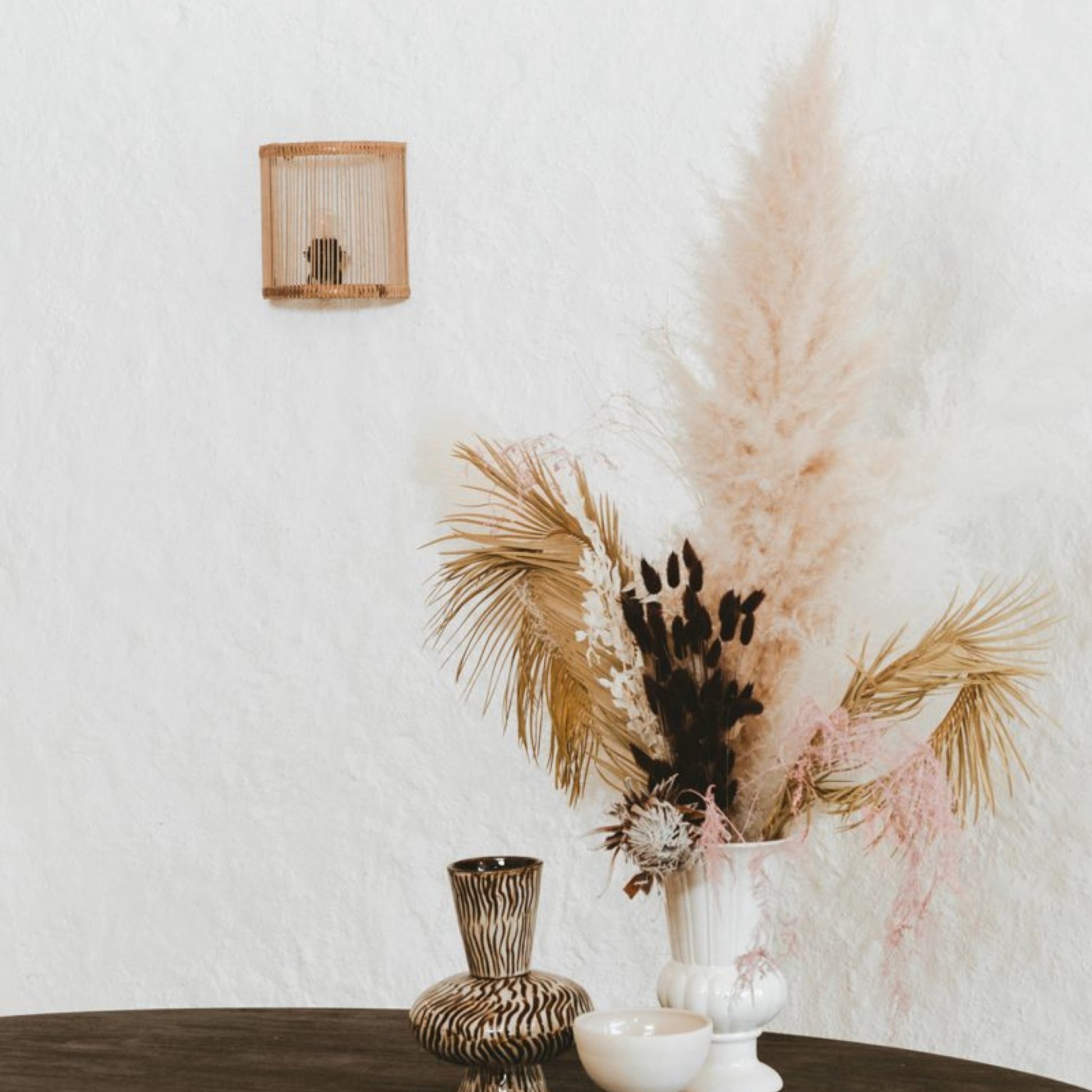 Tike Hau Natural Rattan Wall Sconce Wall Light Gypset Cargo