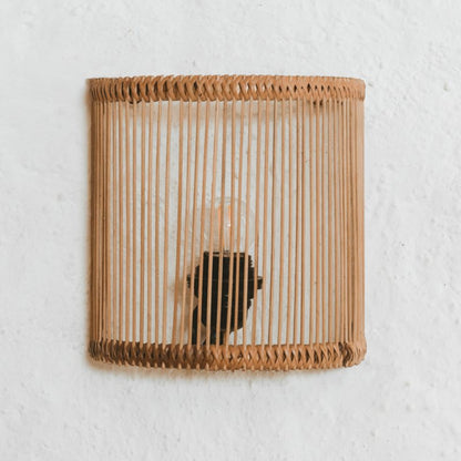 Tike Hau Natural Rattan Wall Sconce Wall Light Gypset Cargo