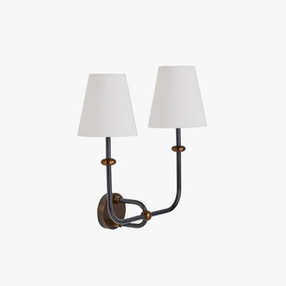 Terri Shannon Deux Double Wall Sconce - Bronze & Aged Brass Wall Light Bloomingdales Lighting