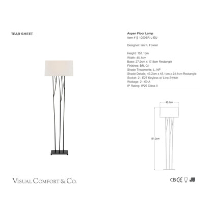 Ian K. Fowler Aspen Floor Lamp - Black Rust Floor Lamp Bloomingdales Lighting