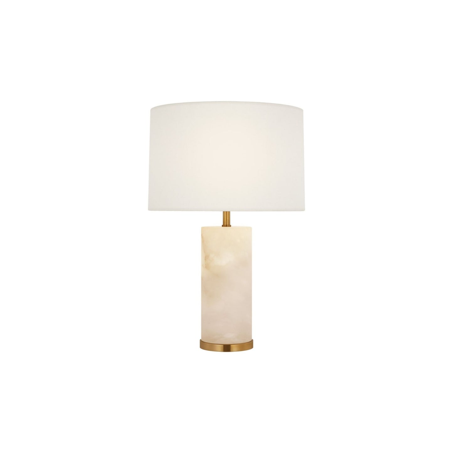 AERIN Lineham 16" Alabaster Cordless Accent Table Lamp - Brass Table Lamp Bloomingdales Lighting