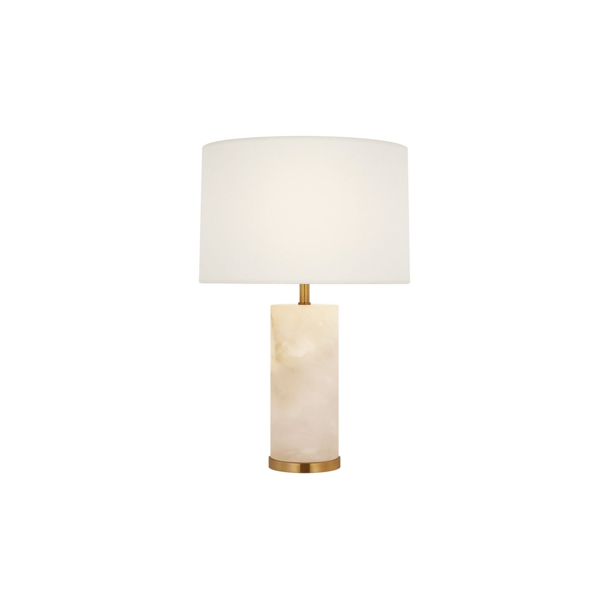 AERIN Lineham 16" Alabaster Cordless Accent Table Lamp - Brass Table Lamp Bloomingdales Lighting