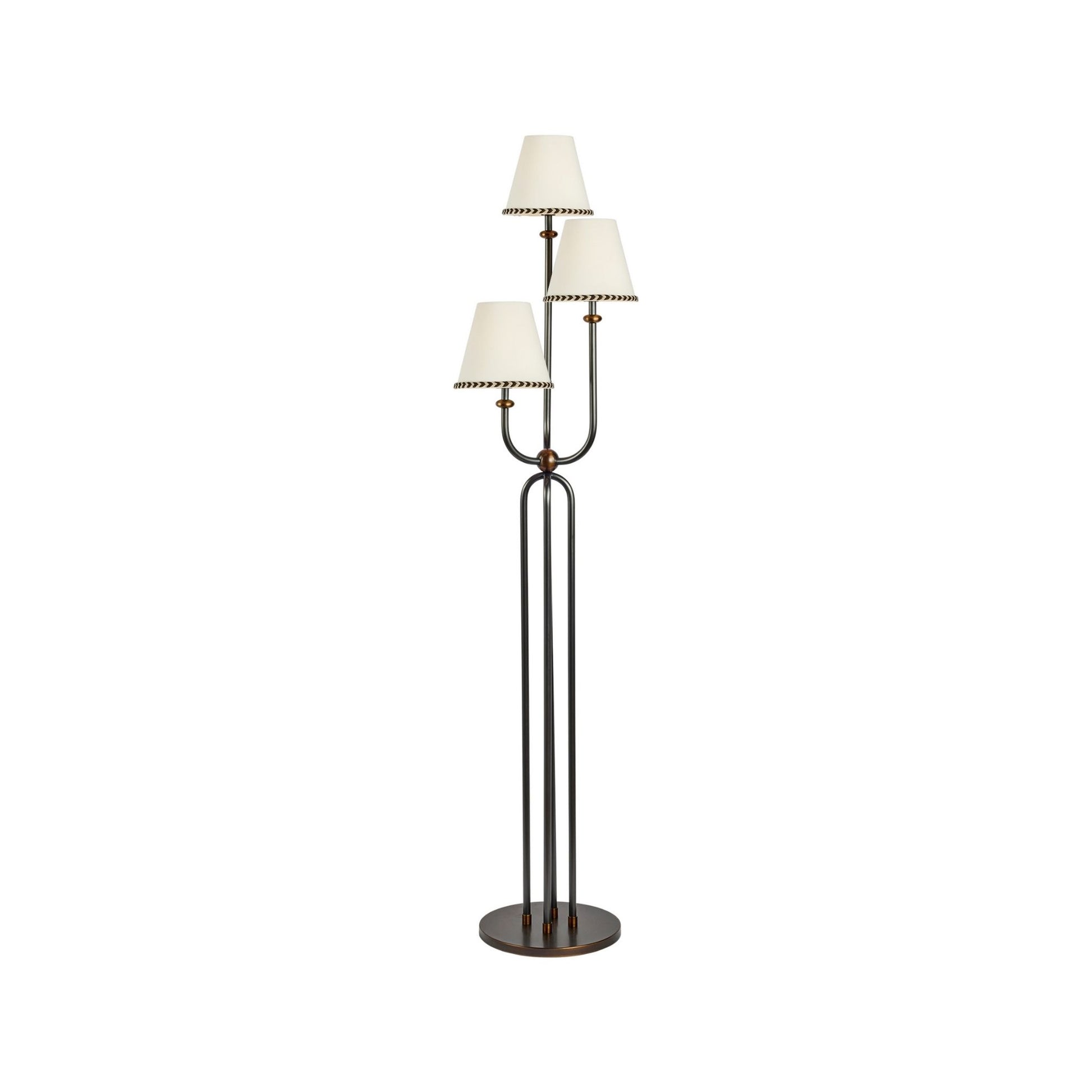 Terri Shannon Trois Floor Lamp - Bronze & Aged Brass Floor Lamp Bloomingdales Lighting