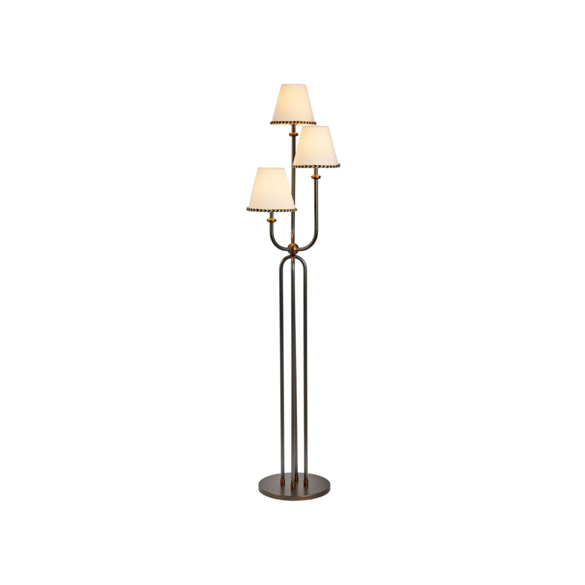 Terri Shannon Trois Floor Lamp - Bronze & Aged Brass Floor Lamp Bloomingdales Lighting