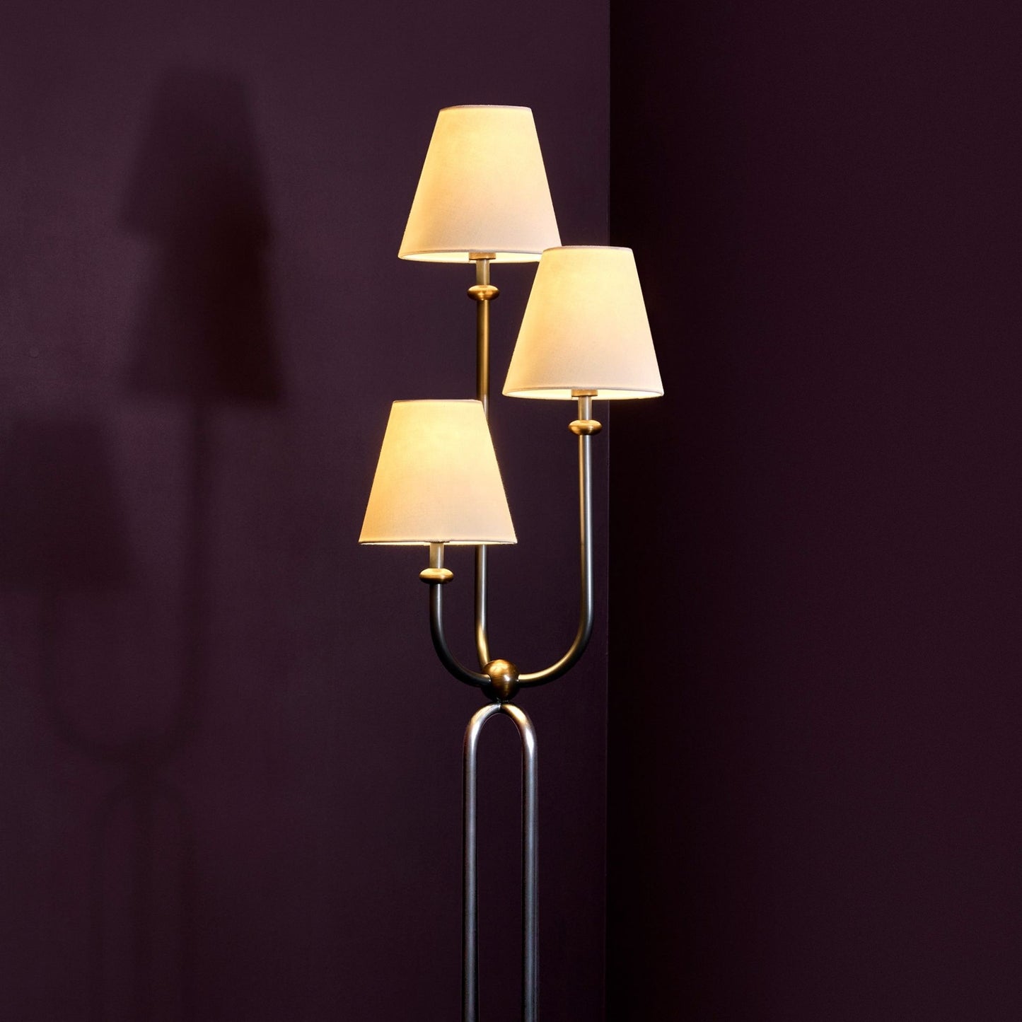 Terri Shannon Trois Floor Lamp - Bronze & Aged Brass Floor Lamp Bloomingdales Lighting