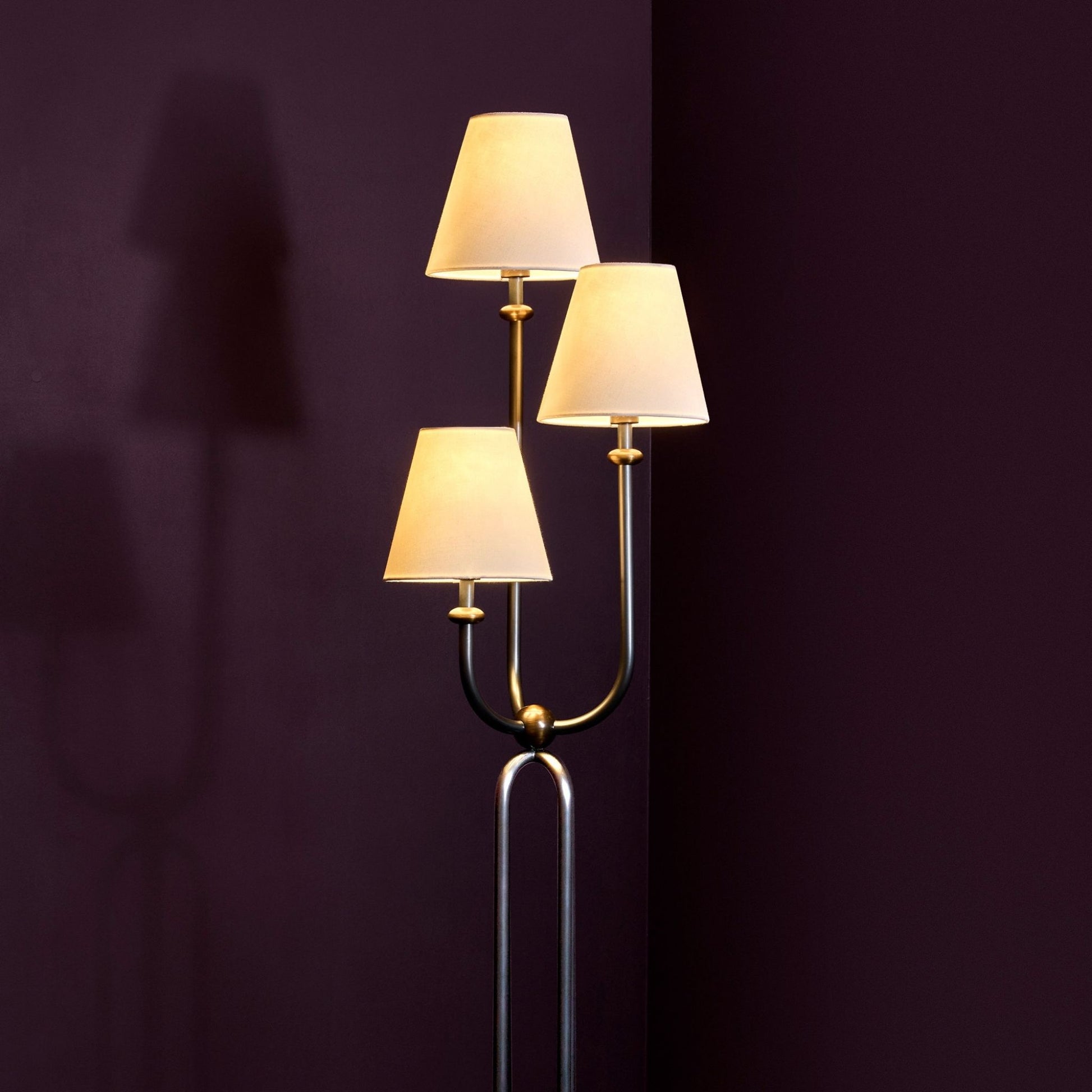 Terri Shannon Trois Floor Lamp - Bronze & Aged Brass Floor Lamp Bloomingdales Lighting