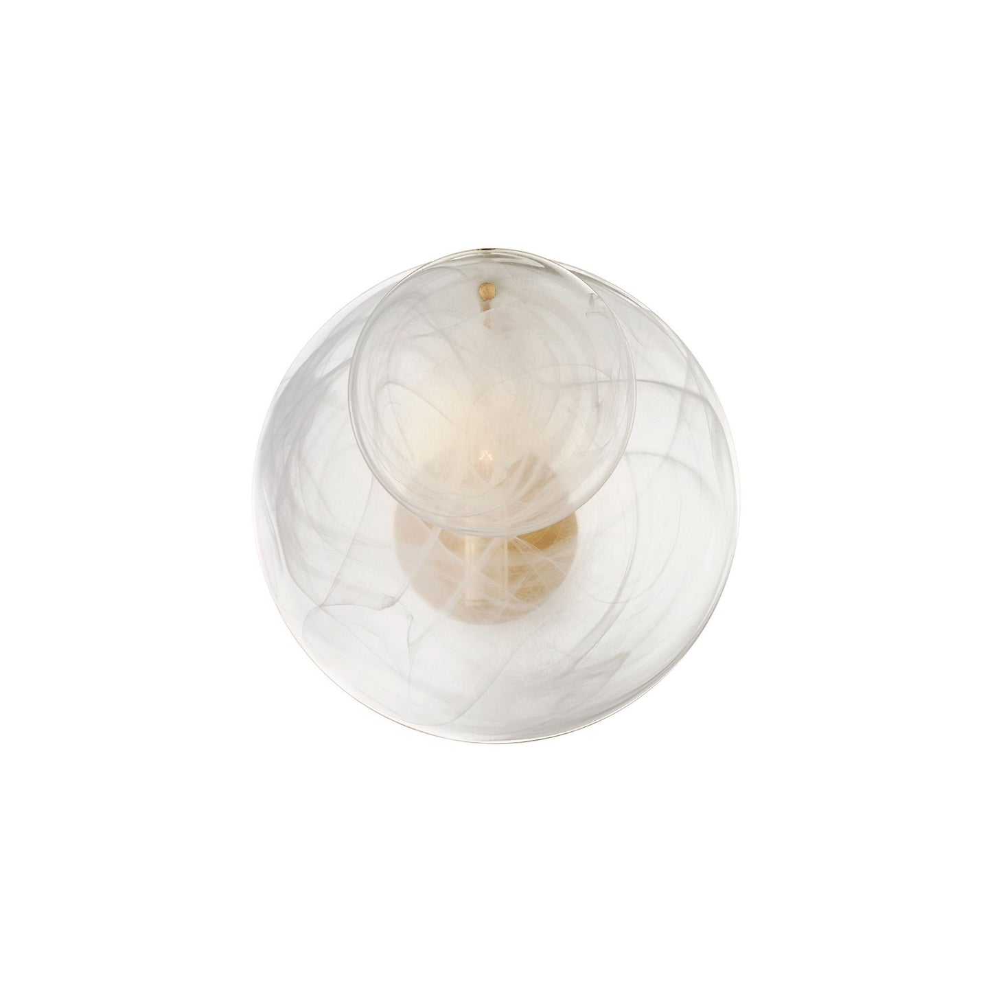 AERIN Loire Small White Strie Glass Wall Sconce - Gild Wall Light Bloomingdales Lighting
