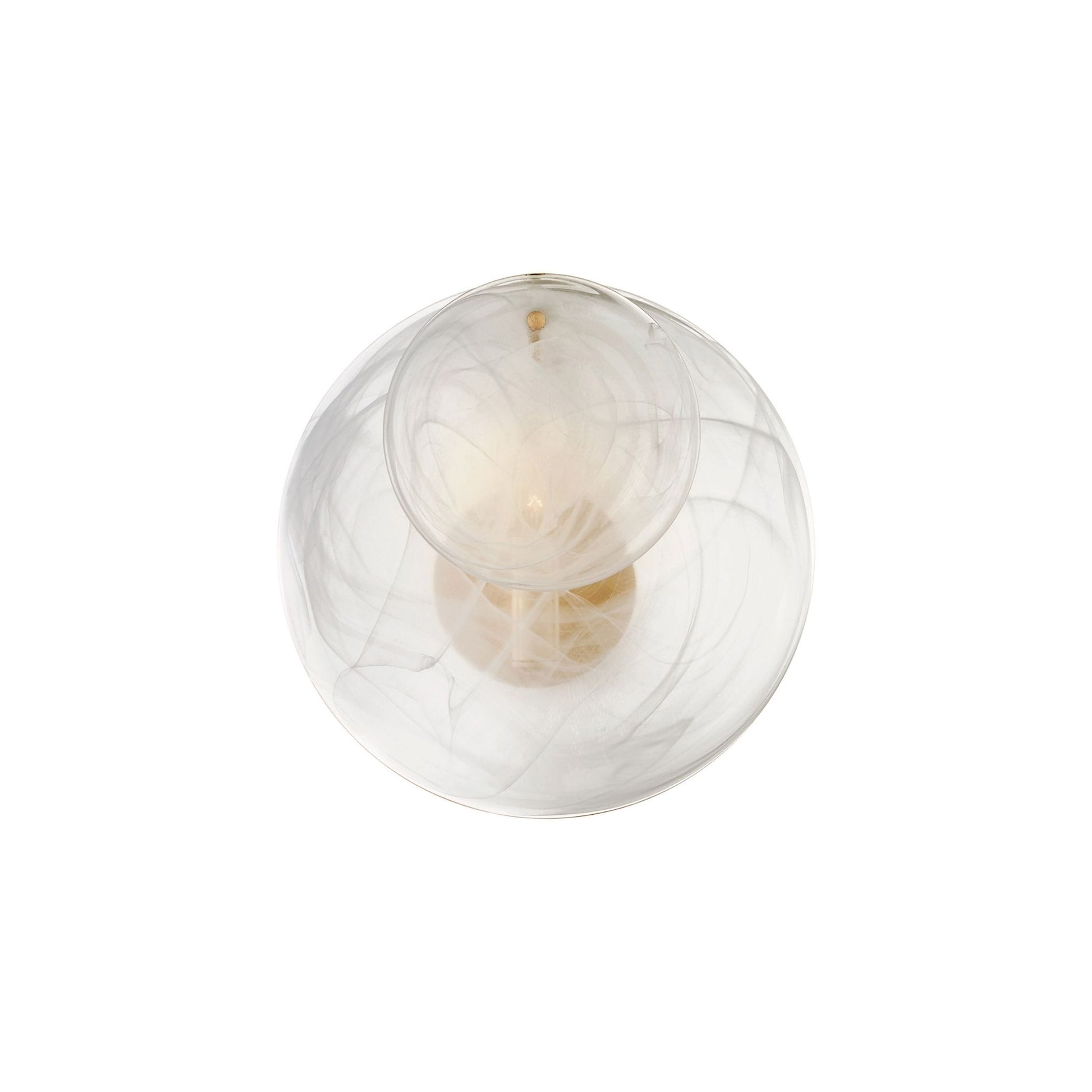 AERIN Loire Small White Strie Glass Wall Sconce - Gild Wall Light Bloomingdales Lighting