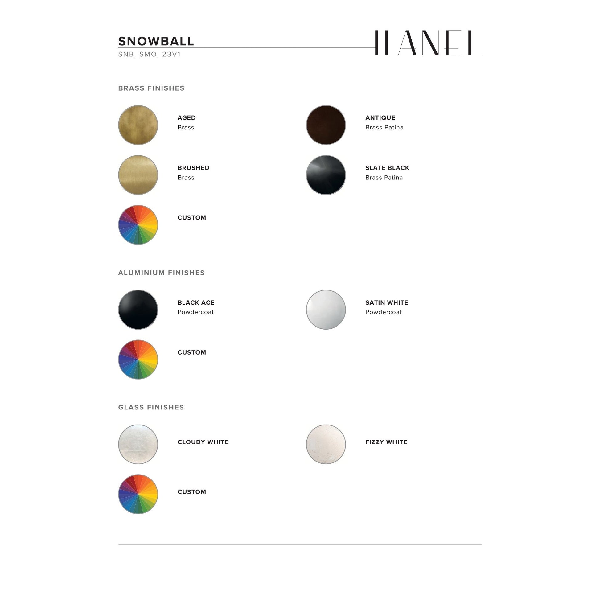 Snowball Glass Wall Light Wall Light ILANEL