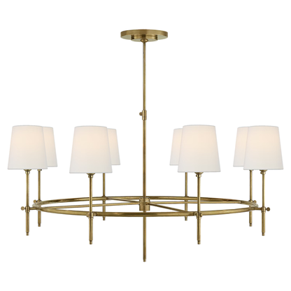 Thomas O'Brien Bryant Large Ring Chandelier - Brass Pendant Light Bloomingdales Lighting Brass