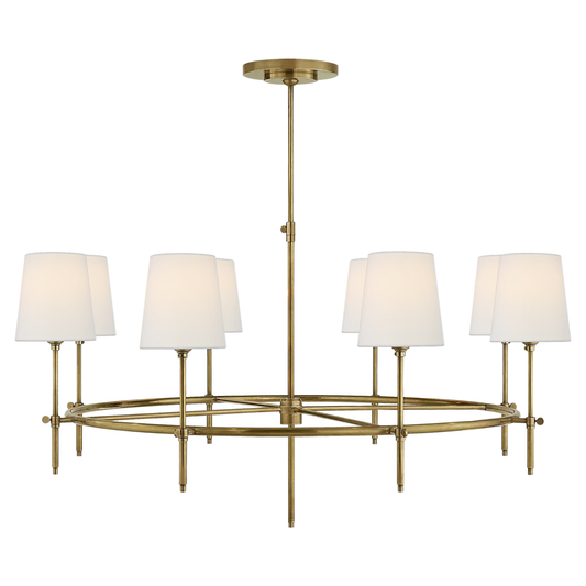 Thomas O'Brien Bryant Large Ring Chandelier - Brass Pendant Light Bloomingdales Lighting Brass