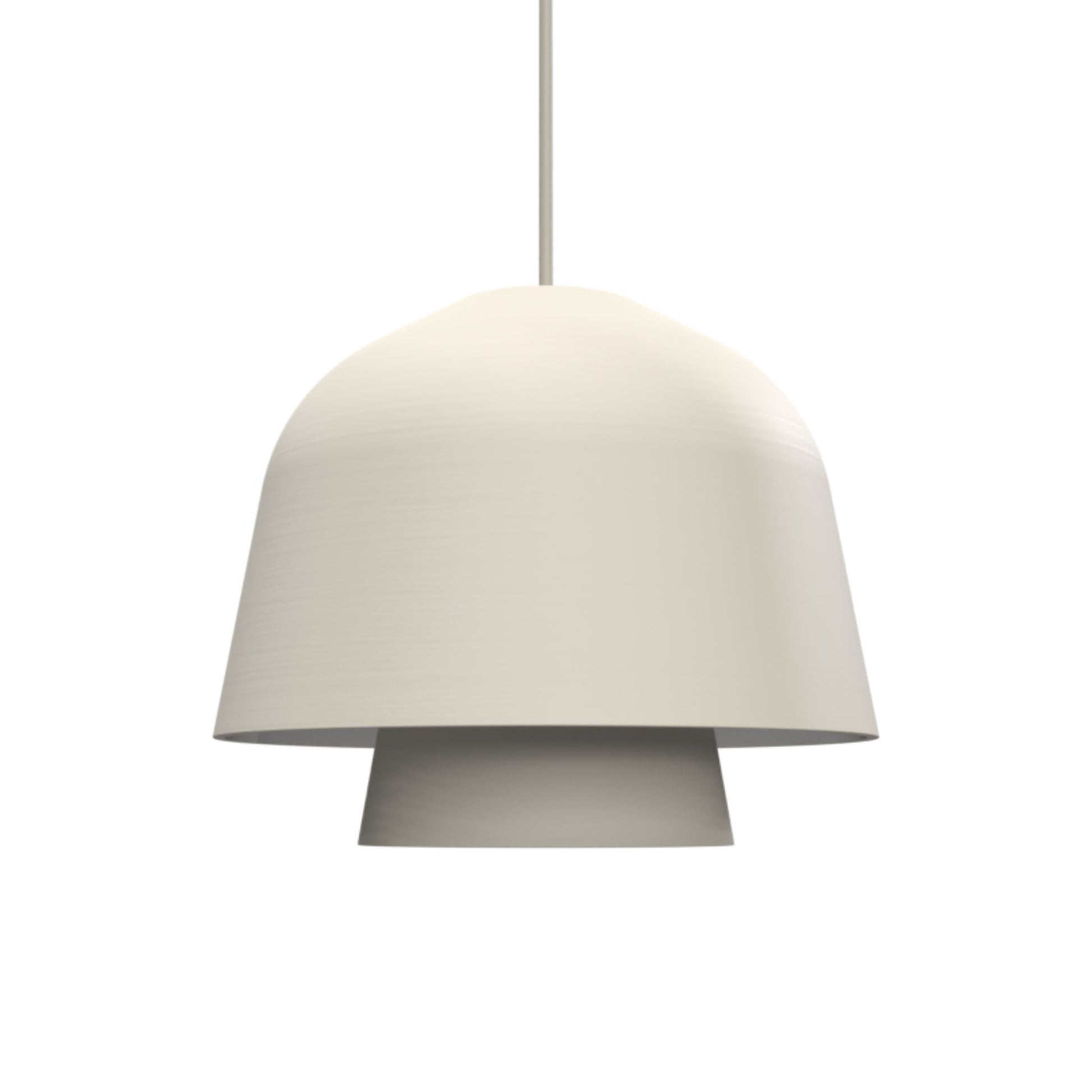 Okina Double Suspension Clay Pendant Light Pendant Light Klaylife Matte White