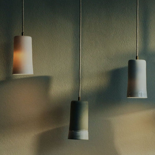 Dusked Ceramic Pendant Light Pendant Light Studio Enti White Brass