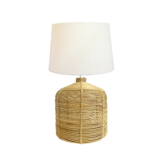 Tajo Rattan Table Lamp Table Lamp Bisque Interiors