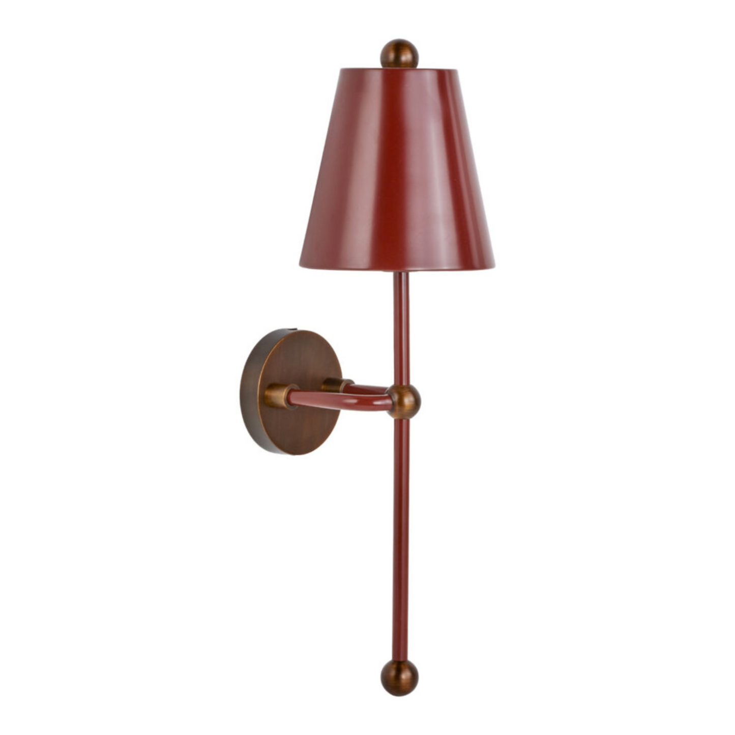 Terri Shannon Petite Wall Sconce - White and Brass