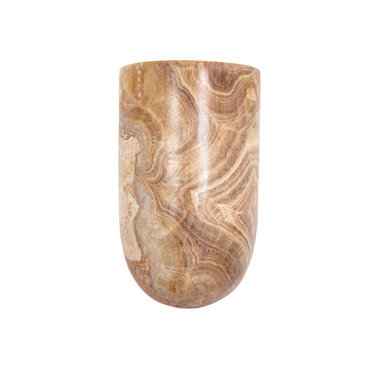 Astria Polished Onyx Wall Sconce Wall Light Bisque Interiors