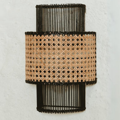 Shanghai Natural Rattan Wall Sconce Wall Light Gypset Cargo