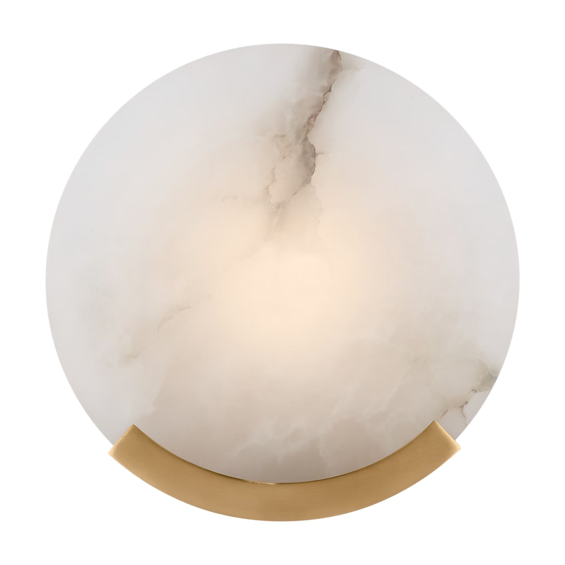 Kelly Wearstler Melange Alabaster Round Wall Sconce Wall Light Bloomingdales Lighting Brass