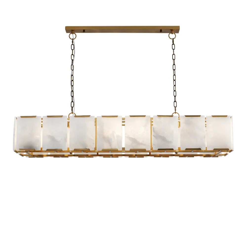 Florence Black Alabaster Pendant Light Pendant Light Cafe Lighting Brass Linear 