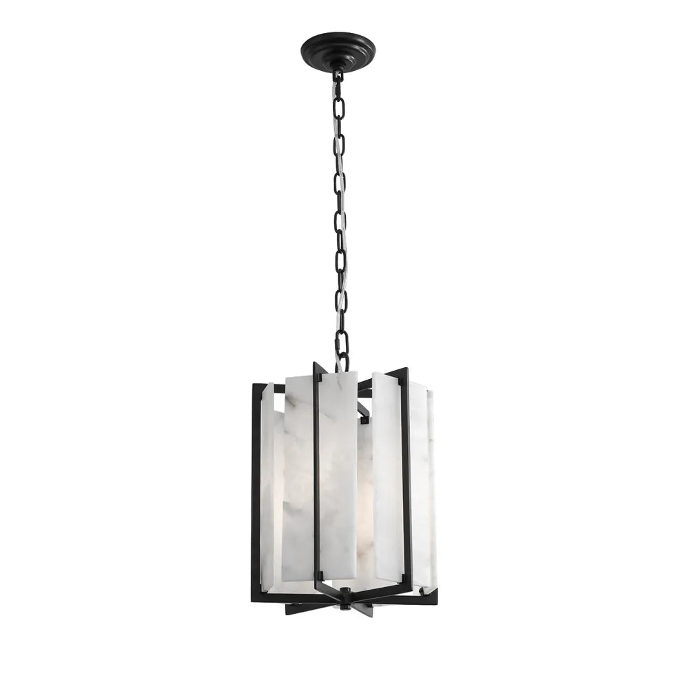 Palermo Brass Alabaster Pendant Light Pendant Light Cafe Lighting Black  