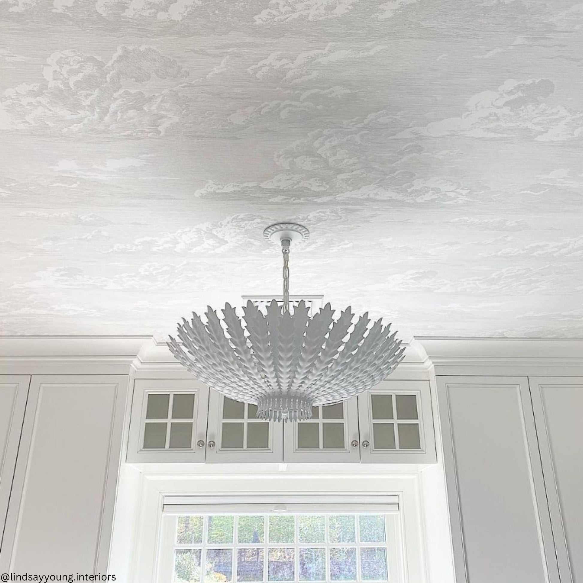 AERIN Hampton Extra Large Reef Chandelier - Plaster White Pendant Light Bloomingdales Lighting   