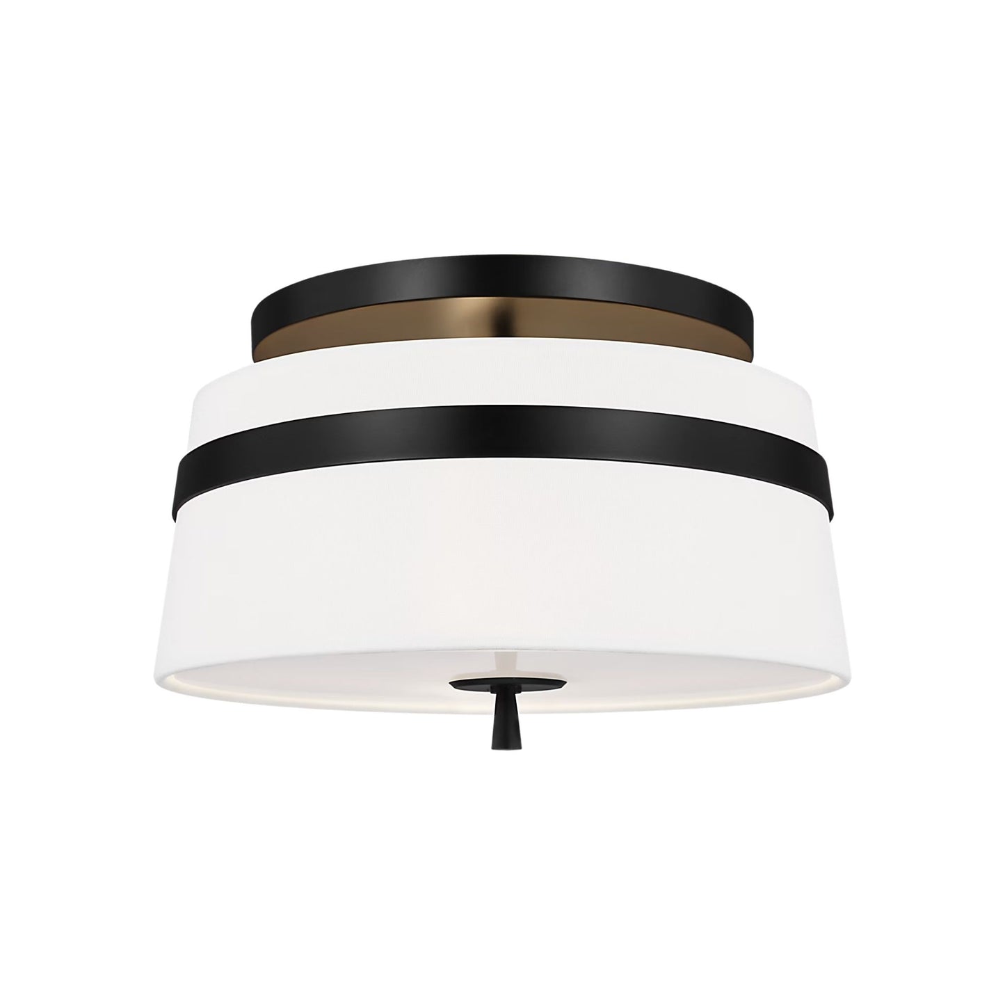 Alexa Hampton Cordtlandt Small Semi-Flush Mount Ceiling Light - Brass Ceiling Fluh Mount Bloomingdales Lighting Aged Iron