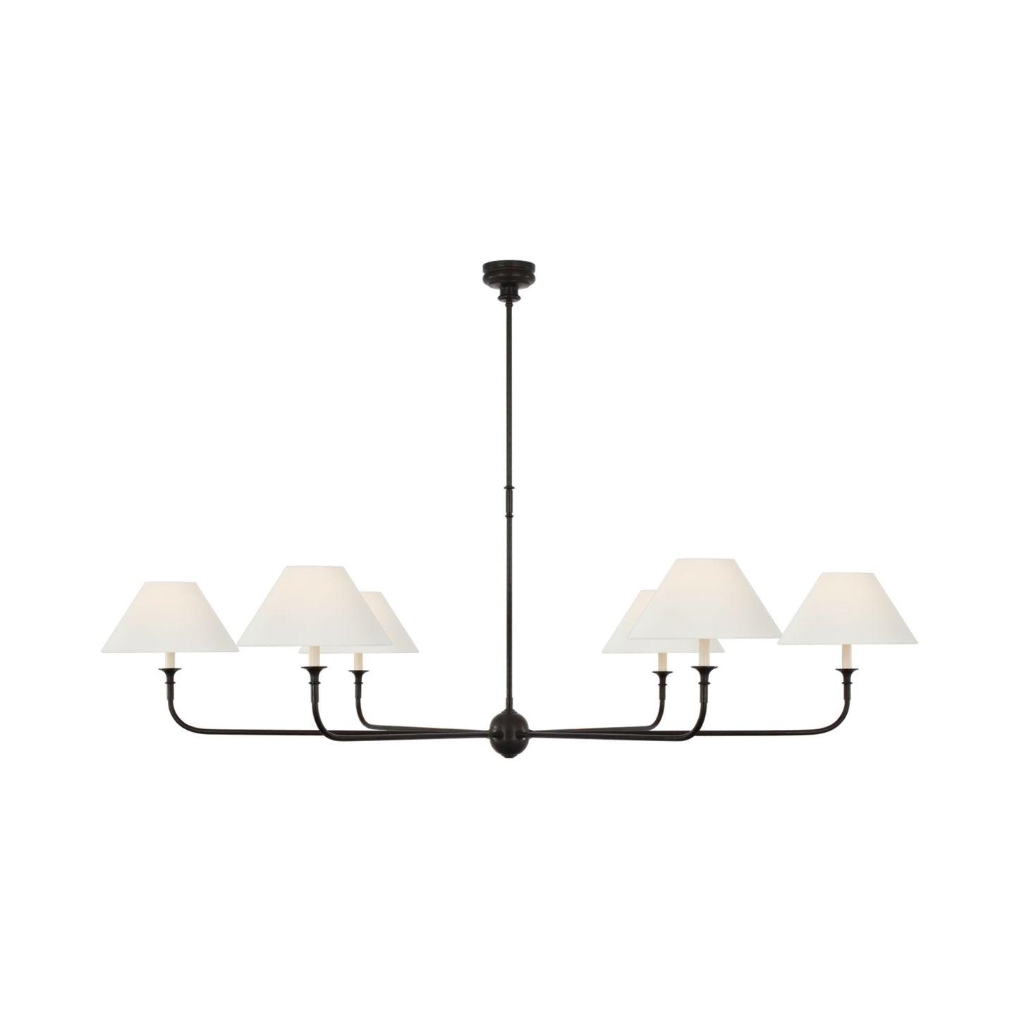 Thomas O'Brien Piaf Oversized Chandelier - Aged Iron & Ebonized Oak Chandelier Bloomingdales Lighting