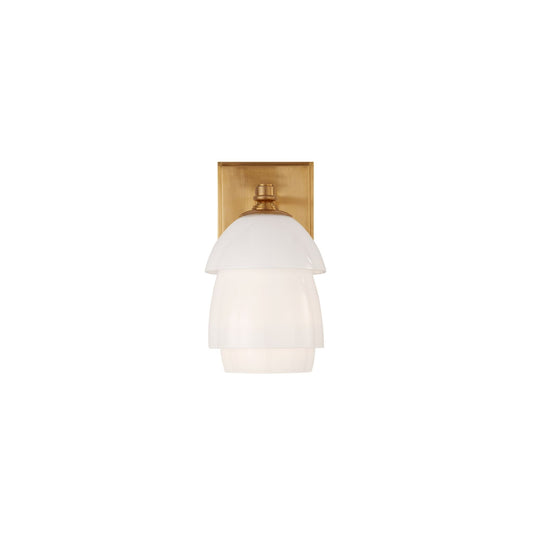 Thomas O'Brien Whitman Small Glass Wall Sconce - Brass Wall Light Bloomingdales Lighting