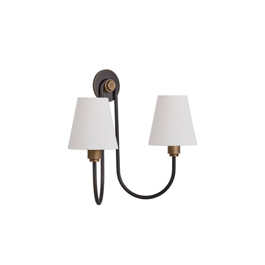 Urban Electric Co. Nyhavn Regular Double Wall Sconce - Antique Brass & Bronze Wall Light Bloomingdales Lighting