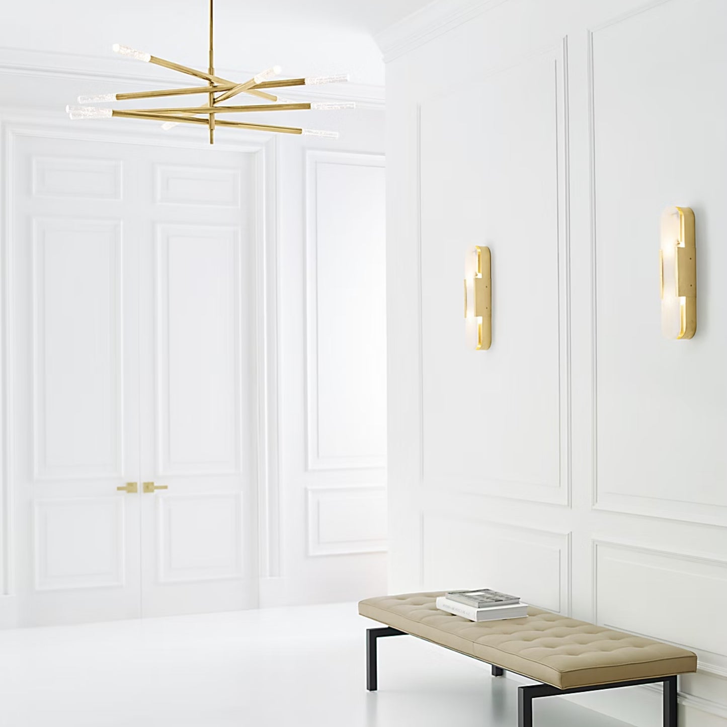 Kelly Wearstler Melange Elongated 20" Alabaster Wall Sconce Wall Light Bloomingdales Lighting