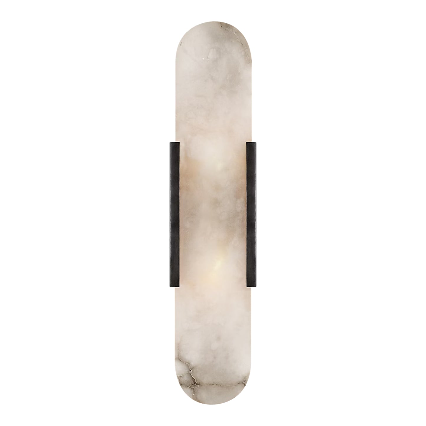 Kelly Wearstler Melange Elongated 20" Alabaster Wall Sconce Wall Light Bloomingdales Lighting Bronze 20" Globes