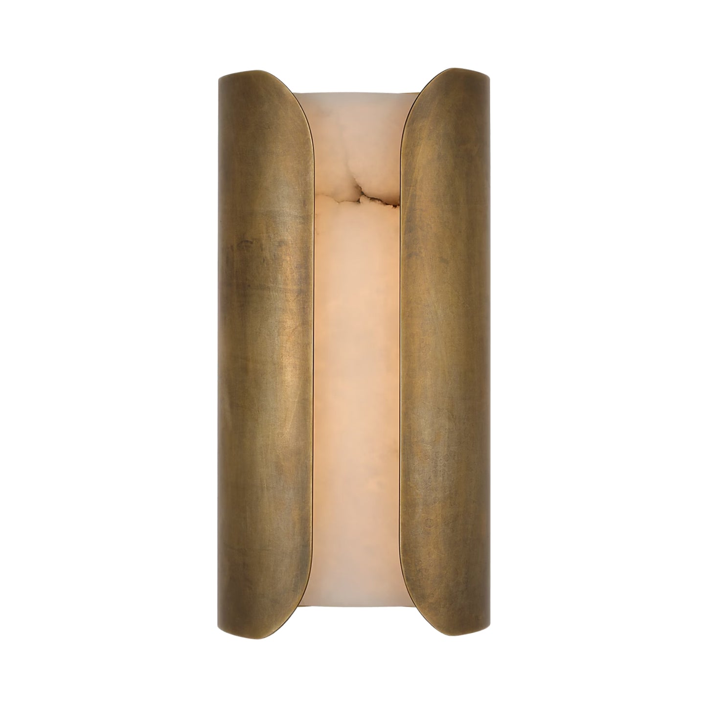Anne-Marie Barton Armise 14" Alabaster Wall Sconce Wall Light Bloomingdales Lighting Mottled Brass