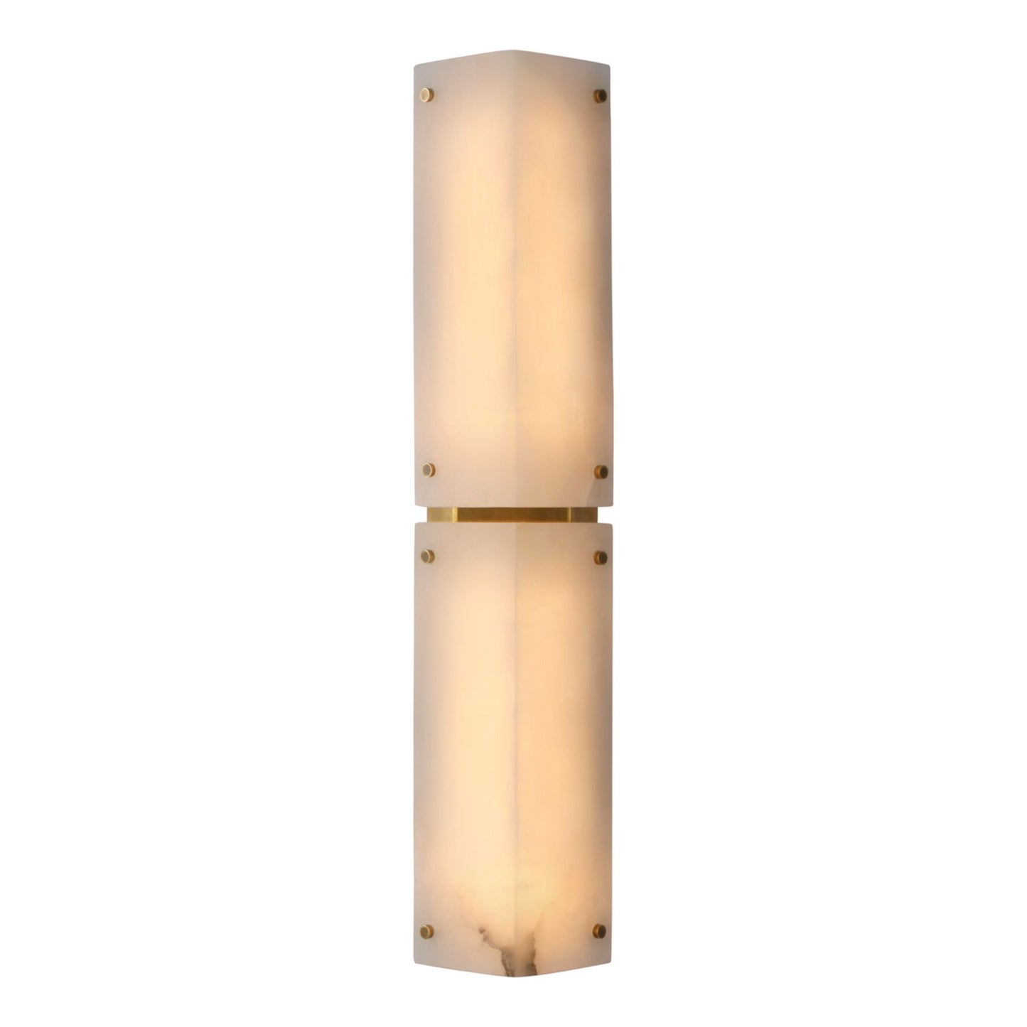 AERIN Clayton 25" Alabaster Wall Sconce - Brass