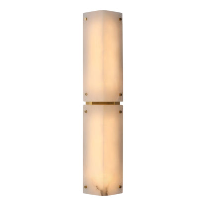 AERIN Clayton 25" Alabaster Wall Sconce - Brass