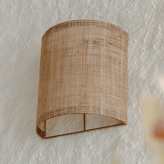 Bora Bora Natural Rattan Wall Sconce Wall Light Gypset Cargo