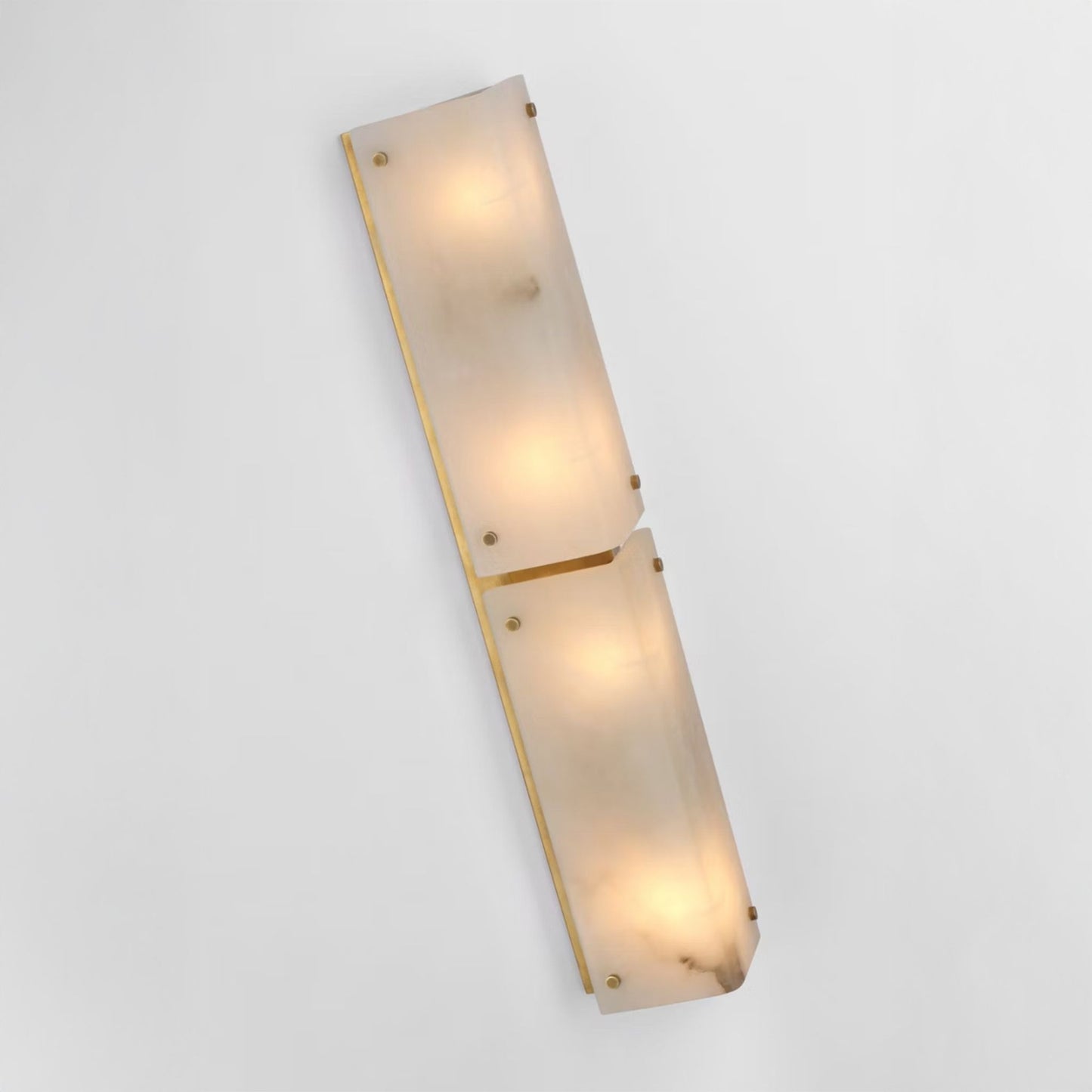 AERIN Clayton 25" Alabaster Wall Sconce - Brass