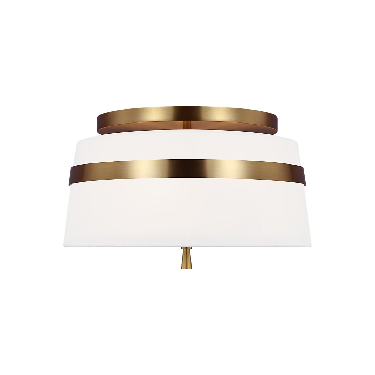 Alexa Hampton Cordtlandt Small Semi-Flush Mount Ceiling Light - Aged Iron Ceiling Fluh Mount Bloomingdales Lighting Brass