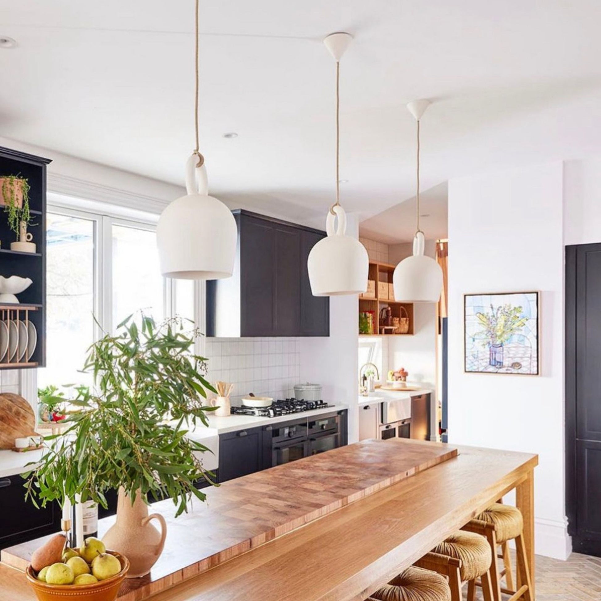 Calo Handmade Bell Clay Pendant Light Pendant Light Klaylife