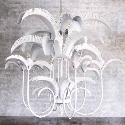 Cayman Island Palm Large Chandelier Chandelier Gypset Cargo White Large