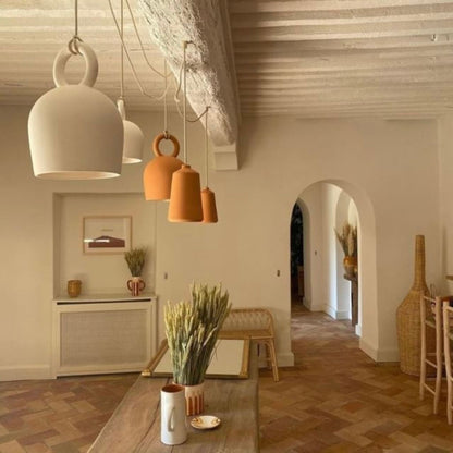 Calo Handmade Bell Clay Pendant Light Pendant Light Klaylife