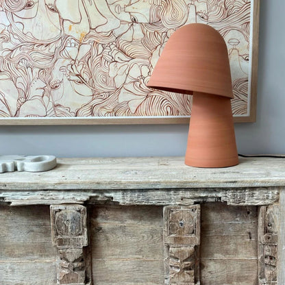 Okina Handmade Clay Table Lamp Table Lamp Klaylife