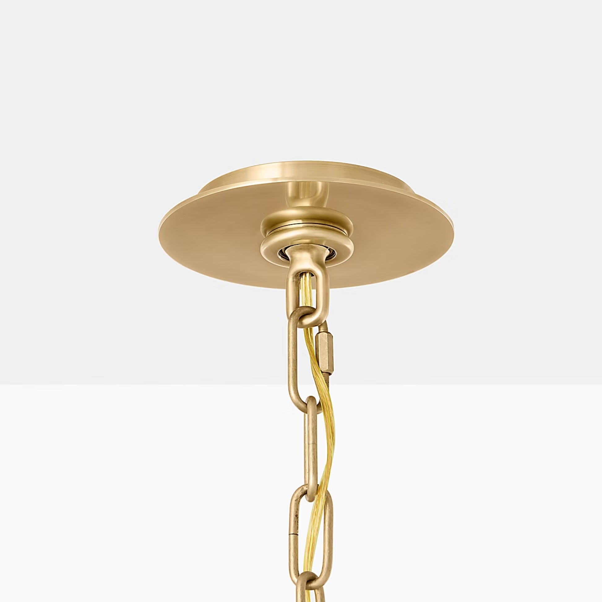 Marie Flanigan Rigby Grande Linen Chandelier - Brass Chandelier Bloomingdales Lighting