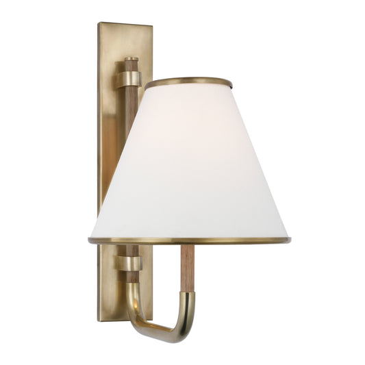 Marie Flanigan Rigby Small Linen Wall Sconce - Brass Wall Light Bloomingdales Lighting