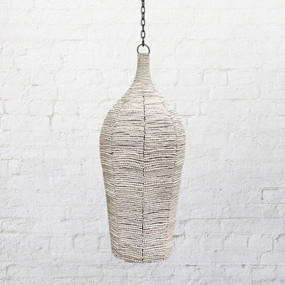 Cocoon Beaded Handmade Clay Pendant Light Pendant Light Klaylife Extra Small