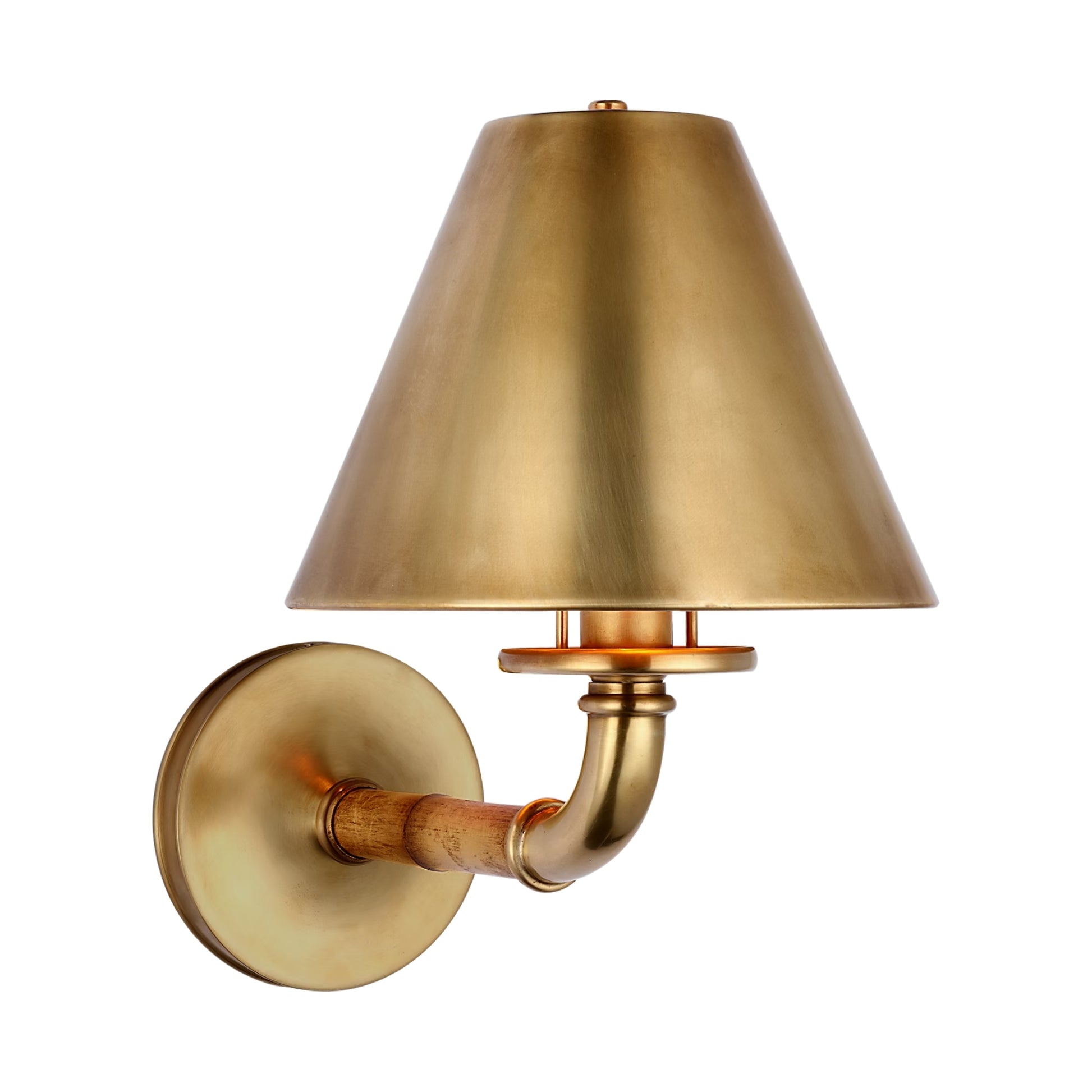 Ralph Lauren Dalfern Medium Bamboo Single Wall Sconce - Brass Wall Light Bloomingdales Lighting