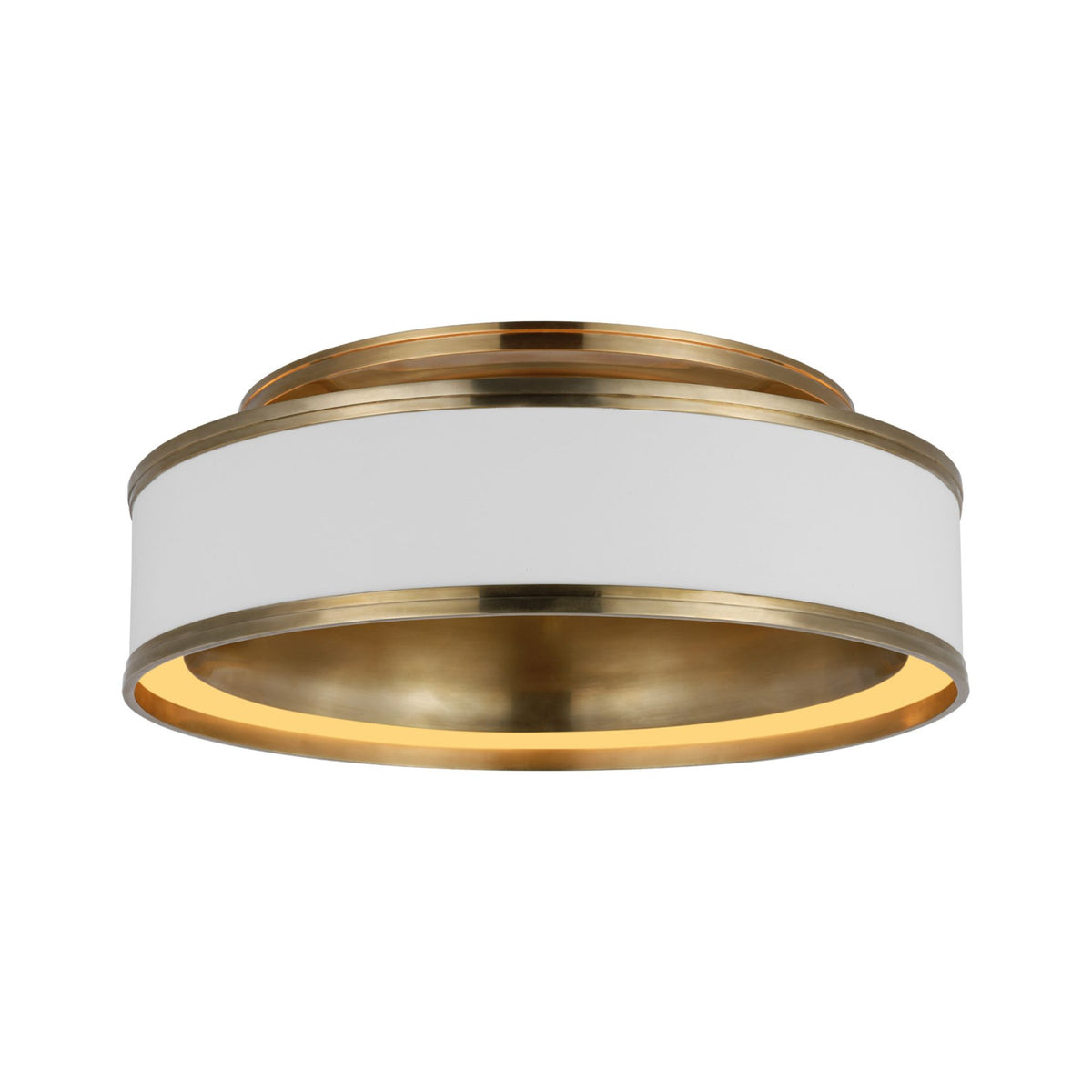 Chapman & Myers Connery 18" Flush Mount Ceiling Light Ceiling Flush Mount Bloomingdales Lighting Matte White