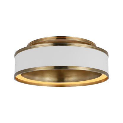 Chapman & Myers Connery 18" Flush Mount Ceiling Light - Bronze Ceiling Flush Mount Bloomingdales Lighting Matte White