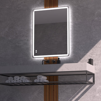Lume Frameless Rectangular LED Bathroom Mirror Mirror Lumixe