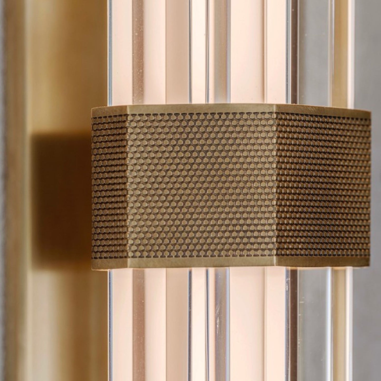 Lauren Rottet Fascio 24" Crystal Wall Sconce - Polished Brass